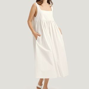Nap Loungewear White Bunny Strap Dress